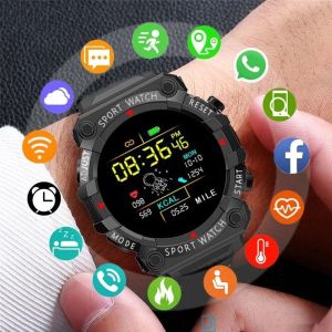 FD68S montre intelligente écran couleur rond fréquence cardiaque connexion Bluetooth podomètre musique météo Bracelet de sport intelligent en plein air