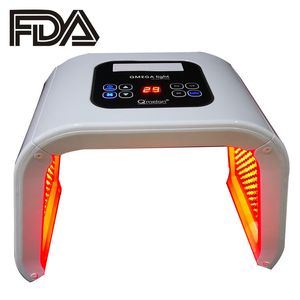 FDA 7 colores Máscara LED Terapia de luz facial Dispositivo de rejuvenecimiento de la piel Spa Eliminador de acné Tratamiento de belleza antiarrugas