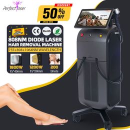 FDA goedgekeurde diode laser machine ontharing mannen vrouwen gezicht body permanent haarverwijderaar 755 808 1064 golflengte epilator professionele schoonheidsapparatuur