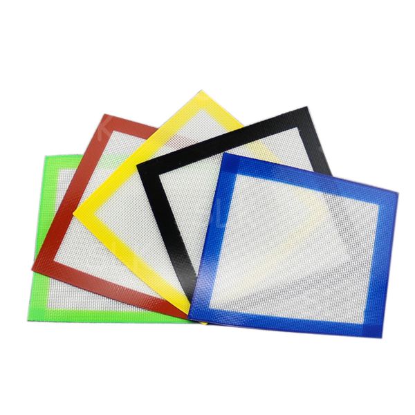 FDA Grade alimentaire approuvé petit tapis de silicone à huile lisse antiadhésive DAB Bho Mat à cire de silicone Fibre Glass Construction ACCESSOIRES