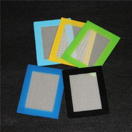 FDA goedgekeurde anti-aanbak siliconen bakmat wax pad siliconen mat vellen 14*11.5 cm wax olie droog kruid schar mat