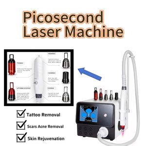 Machine laser Pico approuvée par la FDA pour le rajeunissement de la pigmentation de la peau et le laser Yag pour le retrait des tatouages de la peau noire, équipement de beauté multifonction