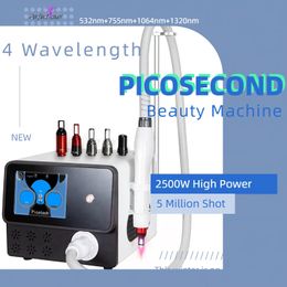 FDA Goedgekeurde Picosecond Laser Tattoo Verwijdering Wassen Tattoo Apparatuur Pico Laser 532nm 755nm 1064nm 1320nm