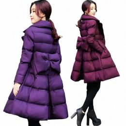 Fdfklak Vrouwelijke Jas Winter Vrouwen Mid-Lengte Koreaanse Losse Dikke Warme A-lijn Taille Rok Cott Gewatteerde Jas Jaqueta Feminina c6ad #