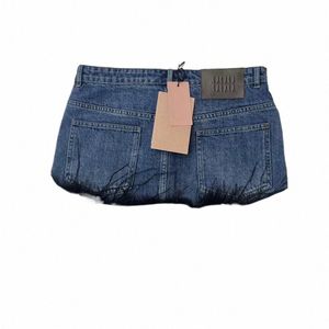 Veer Bont Patchwork Designer Denim Rok Vrouwen Blauwe Mini Rokken Dr Sexy Luxe Jean Rokken D6x1 #