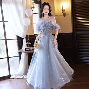 Feather Plus size moeder van de bling bruid prom jurk pure juweel nek kralen kanten lange feestje optocht avondjurken prinses op maat gemaakte gewaden de soiree 403