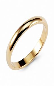 FebruaryFrost Brand Vintage Gold Color Classic Tungsten Ring 3 mm Classic Wedding Rings Band Comfit Fit Newest Fashion Infinity JE2170334