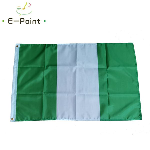 Drapeau de la république fédérale du Nigeria 3 * 5ft (90cm * 150cm) bannière en polyester décoration volant maison jardin drapeau