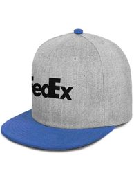 FedEx Federal Express Black Logo Unisexe Flat Brim Baseball Cap Plain Team Trucker Chapeaux Camouflage White Corporation Gray Gay Pride7598249