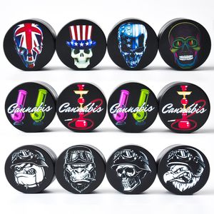 50 mm 4 couches Tobacco Smoking Grinder Metal Grinders avec 12 images