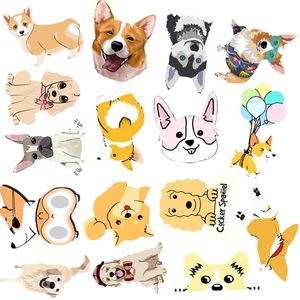 FedEx verzending groothandel 50 stks / pak schattige honden stickers niet-willekeurige auto bagage helm laptop skateboard fles decals kinderen geschenken