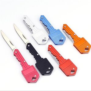 FedEx Ups roestvrij vouwmessleutel Keychains Mini Pocket Knives Outdoor Camping Hunting Tactical Combat Knife Survival EDC Tool 6 kleuren