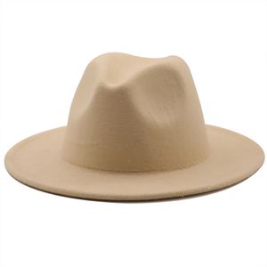 Fedora hiver luxe unisexe chapeau mode mariage formel décor chameau Panama chapeau crépuscule fête spectacle Topper