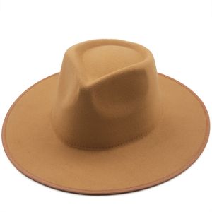 Fedoras En Vrac Femelle Mâle Feutre Chapeau Fedora Chapeaux Femmes Hommes Casquette À Large Bord Femme Homme Jazz Panama Casquettes 2022 Automne Hiver En Gros NOUVEAU