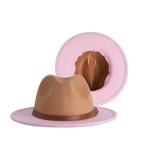 Fedoras – chapeau en feutre pour filles, casquette à large bord, Jazz Panama, vente en gros, automne hiver 2022