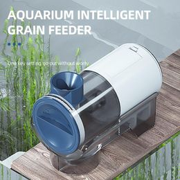 Feeder Aquarium Smart Automatic Fish Feeder Fish Tank Timer Timer Tijdinstellingen Elektrische verstelbare visvoedsel Dispenser Tool
