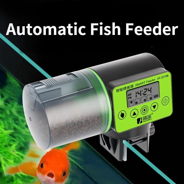 Feeder Automatique Fish Tank Feeder Intelligent Timing Automatic Aquarium Goldfishfish Feeder de grande capacité Fish Aquarium Feeder