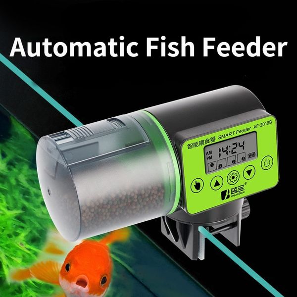Alimentador automático alimentador de pecera sincronización inteligente automático acuario goldfish gran capacidad 230821