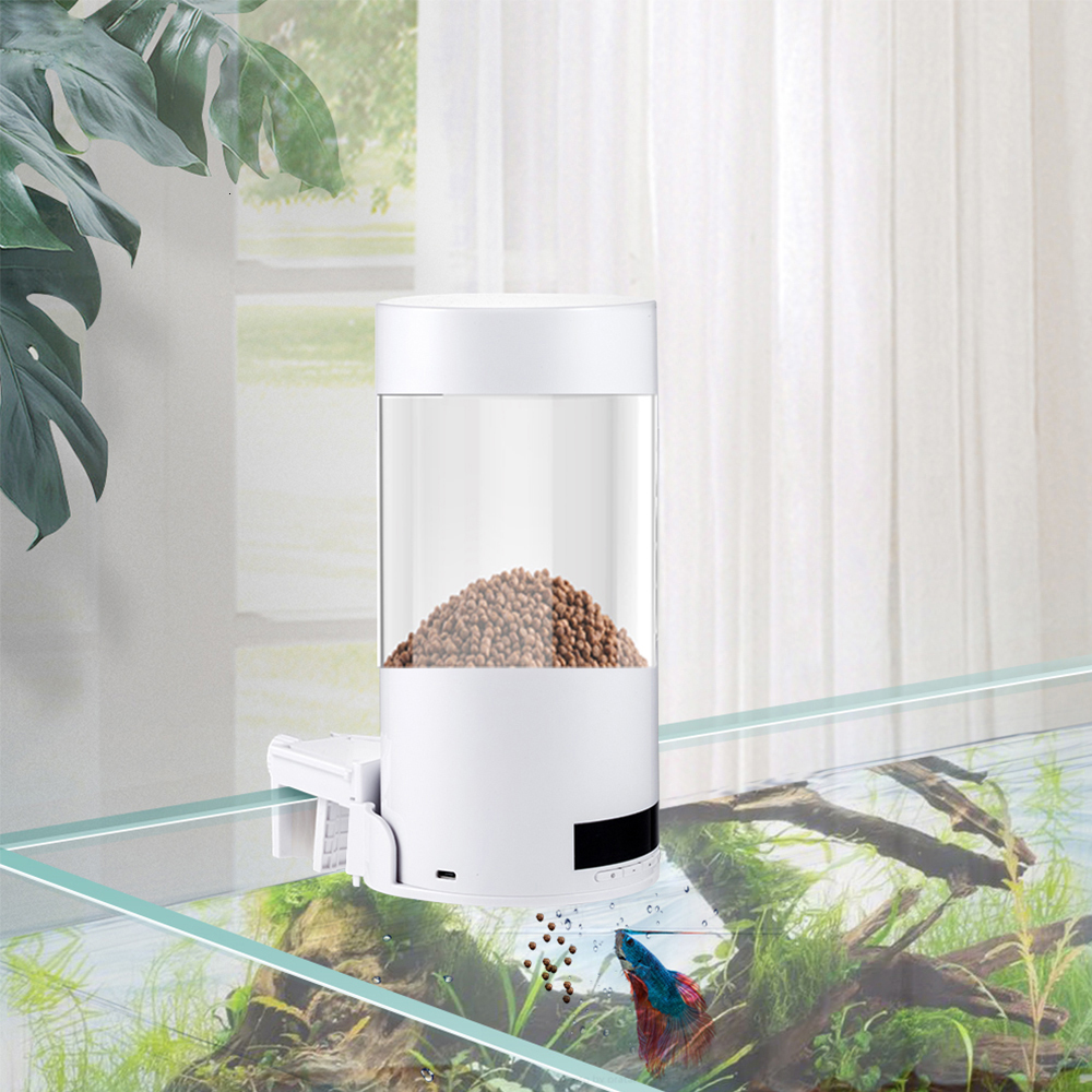 Feeder Timer Fish Feeder Automatic Fish Feeder Digital Aquarium Food Feeding Tools Portable Feeding Dispenser 230620