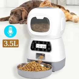 Mangeoires 3.5L bol automatique pour animal de compagnie distributeur de nourriture intelligent pour chien chat bol minuterie Robot alimentation pour animaux de compagnie distributeur d'eau capteur automatique chat fontaine