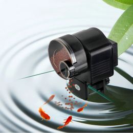 Feeders Automatische feeder Elektrisch Automatische visfeeder Werkt op batterijen Draagbaar Praktisch Creatief Muovi Digitaal voor Aquarium