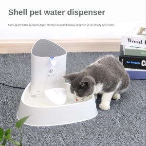 Voeders Kattenfontein Automatische drinkfontein van 1,8 liter LED-verlichtingsdispenser Waterbak voor katten Automatische voerbak voor huisdieren