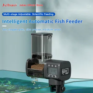 Filers Jebao Jecod 2023 Nouveau aquarium Fish Tank Feeder Intelligent Automatic Feeder Digital Timing Demote Control Fish Alimentation