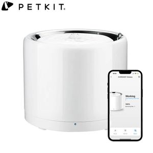 Feeders PETKIT Kat Hond Roestvrij staal Eversweet Draadloze fontein Waterpomp APP-bediening Ultrastille slimme waterverwarmingsdispenser voor huisdieren