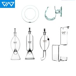 VIV – accessoires d'aquarium pour poissons, mangeoire en verre, support de Style de qualité ADA, mangeoire en verre transparent, fournitures aquatiques