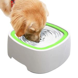Alimentation 1.5 L bol d'eau flottant pour chien bol d'eau anti-éclaboussures pour chiens chats conduire bol d'eau pour animaux de compagnie bouche Non mouillante fournitures pour animaux de compagnie