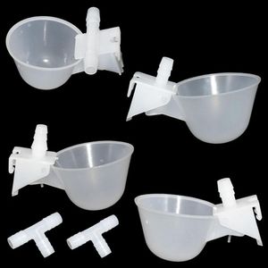 Alimentation 100 pièces abreuvoir de poulet gobelets pour poulets caille poulet abreuvoir bol automatique poulailler mangeoire gobelets d'eau