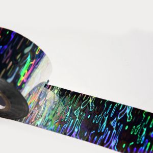 Alimentation 120m Laser Ondulation De L'eau Feuilles Holographique Nail Art Transfert Feuille Autocollant Laser Sier Feuille D'estampage À Chaud pour Leurre De Pêche Bricolage