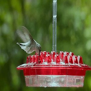 Alimentación 1 pieza fácil de limpiar los mejores comederos para colibríes comedero para colibríes con foso incorporado para hormigas para exteriores colgador de comedero para pájaros al aire libre