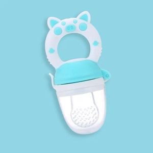 Nourrir 1pcs Blue Silicone Feeder Teether BPA matériau gratuit bébé nourrisson de dentition jouets alimentaire Fresh Fruit Feeder Pacificier