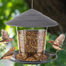 Voer 1 stks Nieuwe waterdichte tuinhuisje Hangende wilde vogelvoeder buiten container met hang touw voeder Type vogelvoeder tuin