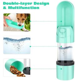 Nourrir 2021 Bouteille d'eau de chien de compagnie portable 300 ml Bol à boire pour petits chiens moyens pour nourrir les chiens de distributeur d'eau