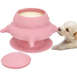 Feeding 240ml Puppy Feeder with 4 Teats Puppy Bottles for Nursing Silicone Puppies Milk Feeder for Kittens Puppies Rabbits Cat Dog Bowls