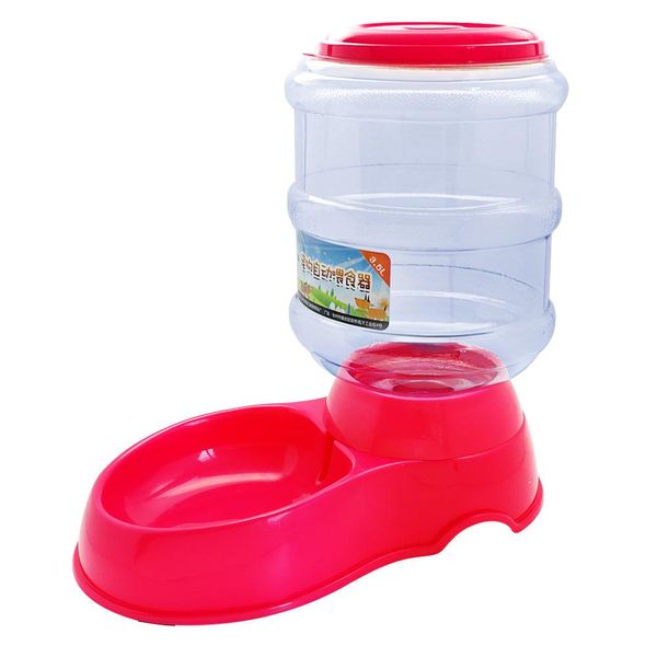 Nourrir 3,5 L grandes mangeoires pour animaux de compagnie automatiques Drinking Fountain Not Slip Dog Food Bowl Dispentier Dispentier Fiding For Cats Dogs Chiot