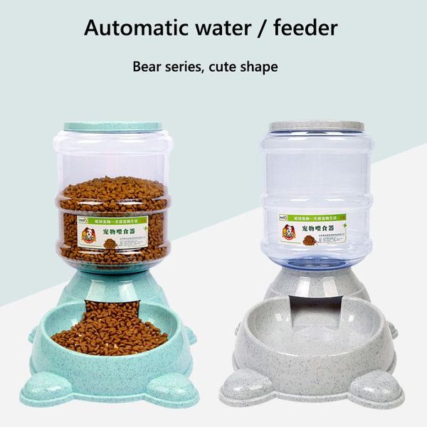 Alimentation 3.8L en plastique alimentation pour animaux de compagnie buveurs chat chien mangeoire automatique boire Animal bol pour animaux de compagnie bol d'eau pour animaux de compagnie chien buveurs automatiques