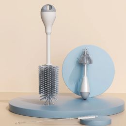 Nourrir une rotation à 360 degrés 3 en 1 en silicone Budget Pacificier Brosse lavage d'eau tasse récipient de nettoyage de la paille