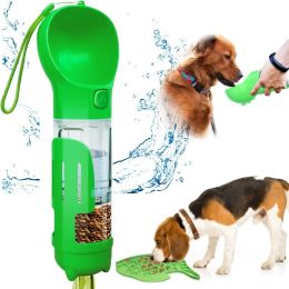 Voeden 4in1 Hond Reizen 300 Ml Water 150 Ml Voedsel Dispenser Outdoor Afneembare Draagbare Kom Kak Schop Vuilniszak opslag Voor Hond