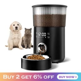 Alimentation 4L mangeoire automatique pour chat distributeur de nourriture intelligent pour chien bol d'alimentation pour animaux de compagnie avec minuterie Programmable fournitures pour animaux de compagnie 5 repas par jour