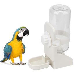 Nourrir 500 ml Cage suspendue Dispensateur d'eau pour perroquet Pigeon Small Pets Cat Dog Birds Drinker Water Water