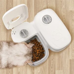 Alimentation automatique pour chat, distributeur intelligent de friandises pour aliments secs et humides, accessoires, mangeoire automatique pour chats et chiots