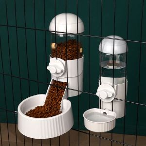 Nourrir des bols pour animaux de compagnie automatiques Cage Hanging Feeder Pet Water Botte
