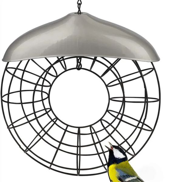 Mangeoire pour oiseaux, Station d'alimentation suspendue en plastique pour jardin, distributeur de nourriture pour oiseaux, décoration d'arbre en plein air, boule de graisse, mangeoire à suif