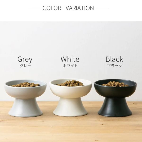 Alimentation chat nourriture bols d'eau japonais pour animaux de compagnie céramique plats d'alimentation chiot chaton cou garde mat poterie bol chien manger accessoires