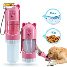 CAWAII KENNEL Bouteille d'eau pour Chien + Distributeur de Bouteille de Nourriture Mangeoires pour Animaux de Compagnie Bols pour Chiens Chats Tasse d'eau Potable Portable Produits pour Animaux de Compagnie