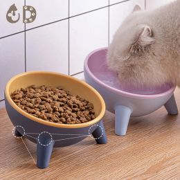 Feeding Dog Bowl Tazón de gato Alimentador de mascotas Tazones de agua para perros Cats Nonslip 15 ° Inclinación Soporte Dismacios para perros Accesorios para perros