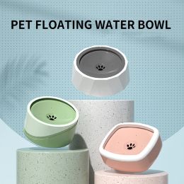 Bol d'eau potable pour chien d'alimentation 1L/1,5 L bol pour chat à bouche flottante non mouillante sans déversement distributeur d'eau potable bol pour chien AntiOver